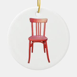 Ornement de la chaise rouge