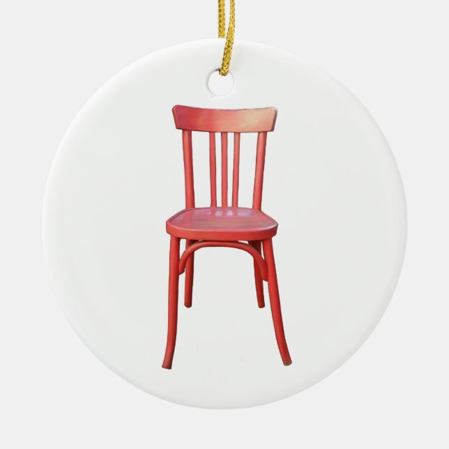 Ornement de la chaise rouge (Devant)