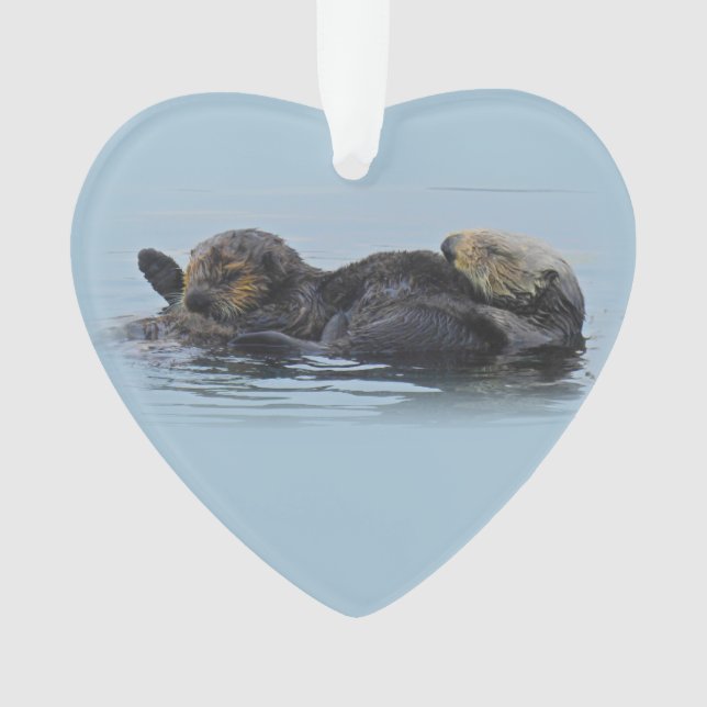 Ornement de la faune, vie marine, loutre de mer (devant)