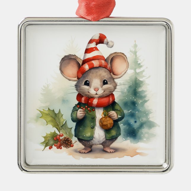 Ornement de la souris Noël (Devant)