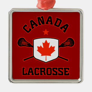 Ornement de lacrosse du Canada