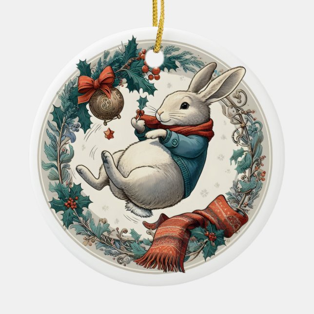 Ornement de lapin de petite taille (Devant)