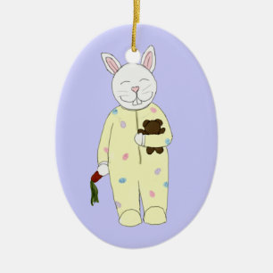 Ornement de lapin heure du coucher