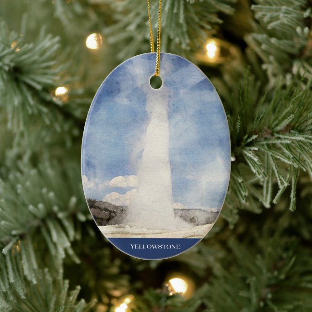 Ornement de l'arbre de Noël de Yellowstone (Arbre)