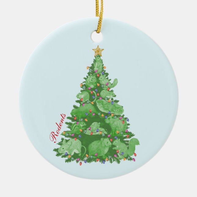Ornement de l'arbre de Noël des rongeurs (Devant)