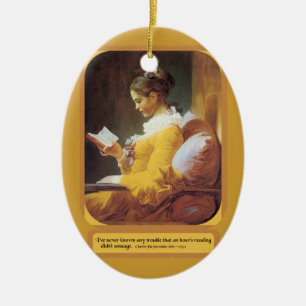 Ornement de lecture de femme