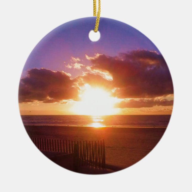 Ornement de lever de soleil de plage (Devant)