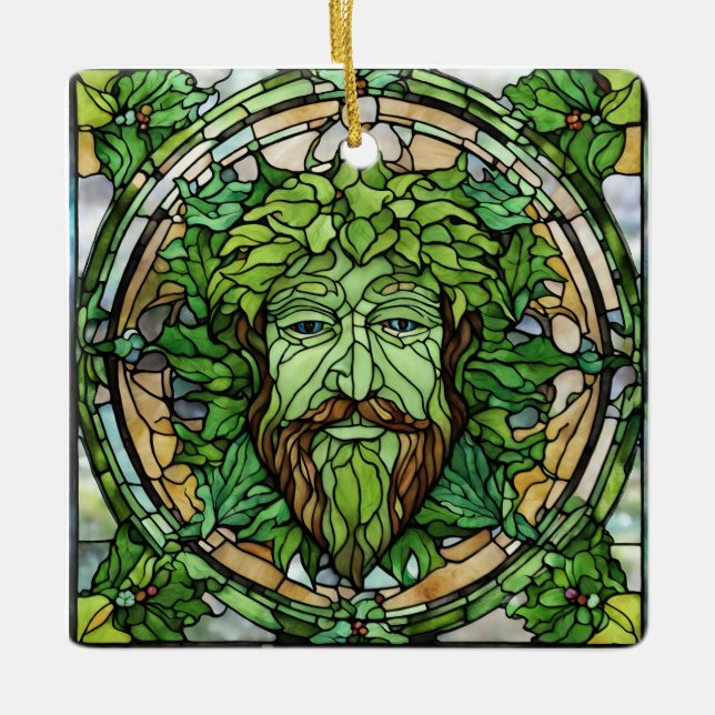 Ornement de l'homme vert de verre (Devant)