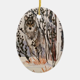 Ornement de loup de Noël