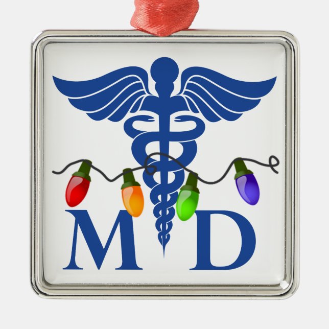 Ornement de lumières de médecin Noël (Devant)