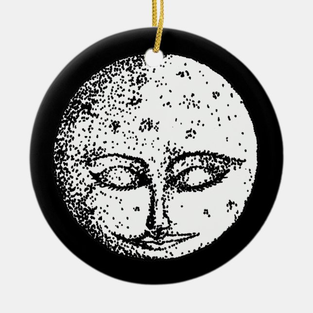 Ornement de lune de sommeil (Devant)
