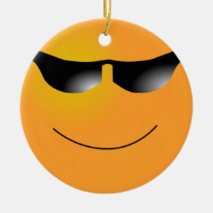 Ornement de lunettes de soleil de visage