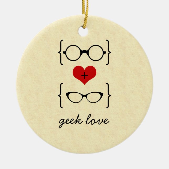 Ornement de lunettes Geeky (Devant)