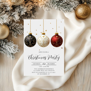 Ornement de luxe Noël Invitation