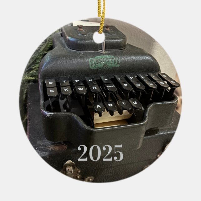 Ornement de machine sténographique (Devant)