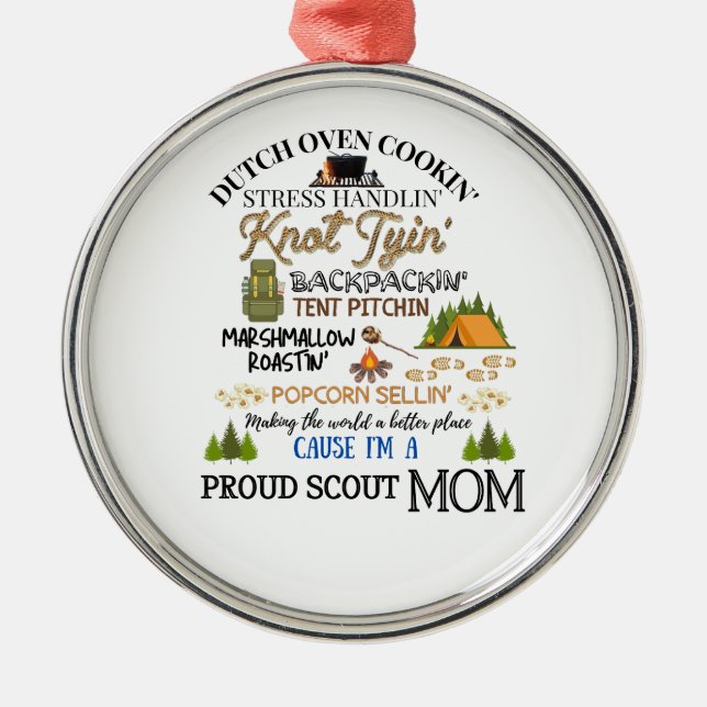 Ornement de maman scout fière (Devant)