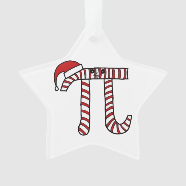Ornement de maths de Noël pi (devant)