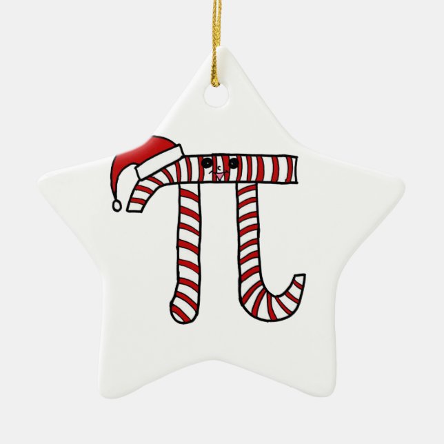 Ornement de maths de Noël pi (Devant)