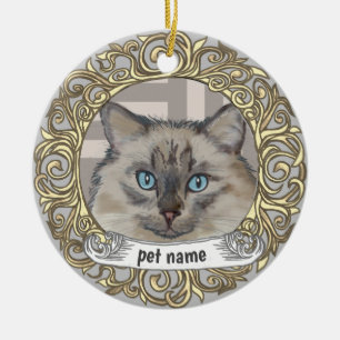 Ornement de mémoire affectueuse pour chat Ragdoll