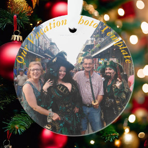 Ornement de mémoire de vacances Personnaliser Noël