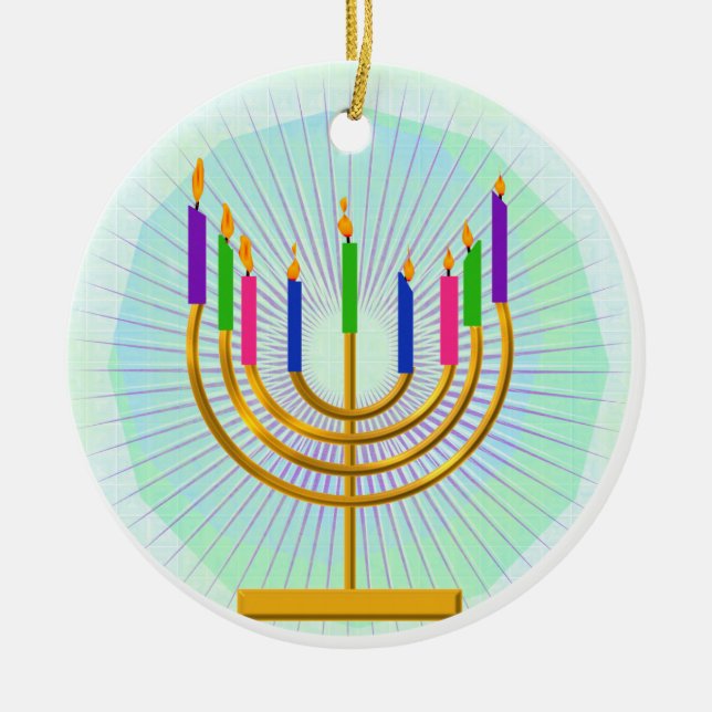 Ornement de Menorah Keepsaké (Devant)