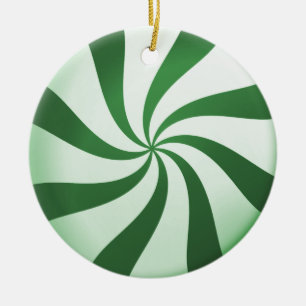 Ornement de menthe verte et blanche