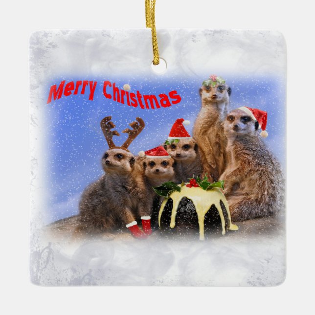 Ornement de Merry Meerkats (Devant)