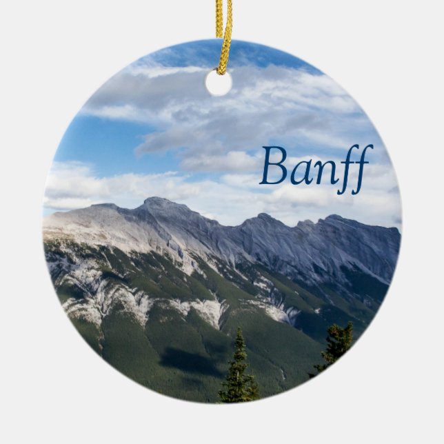 Ornement de montagnes rocheuses - Banff (Devant)