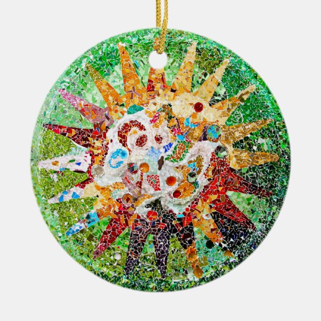 Ornement de mosaïque de Gaudi (Devant)