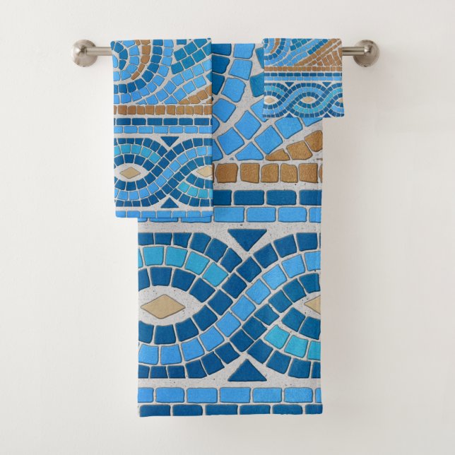 Ornement de mosaïque grecque (En situation)