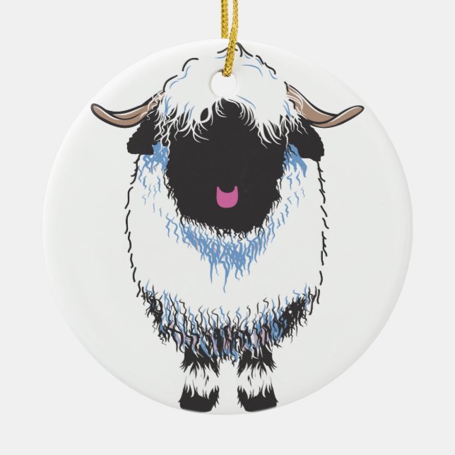 Ornement de mouton noir du Valais (Devant)