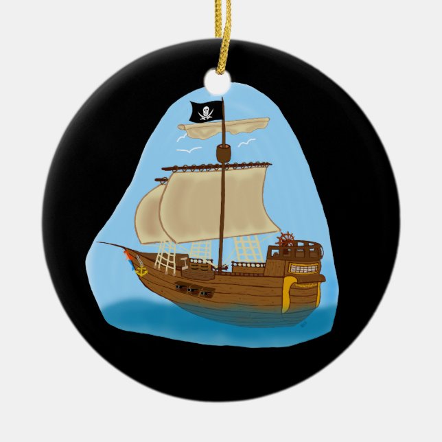 Ornement de navire pirate (Devant)