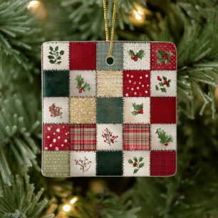 Ornement de Noël à motif festif
