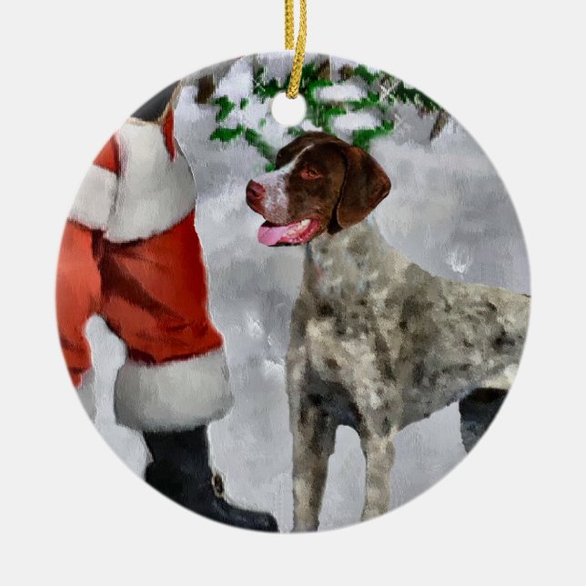 Ornement de Noël à poinière courte allemande (Devant)