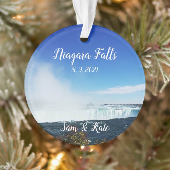 Ornement de Noël acrylique Niagara Falls Canada (Arbre)
