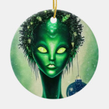 Ornement de Noël Alien