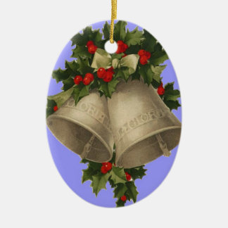 Ornement de Noël avec le vers et les Bells de Luc