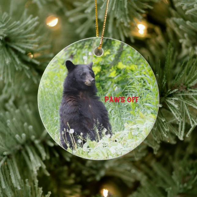 ornement de Noël avec ours noir (Arbre)