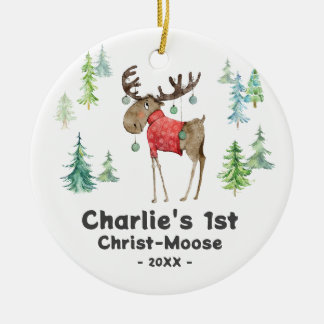 Ornement de Noël - Bébé premier Christ-Oie