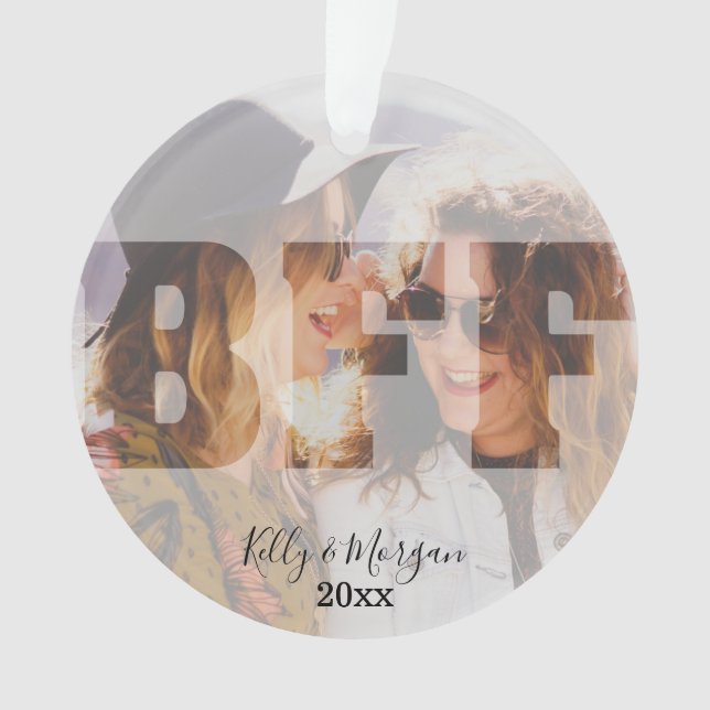 Ornement de Noël BFF (devant)