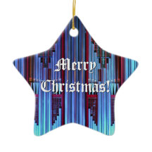 Ornement de Noël bleu