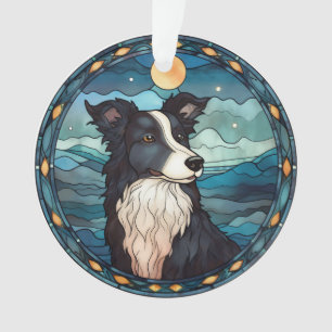 Ornement de Noël Border Collie