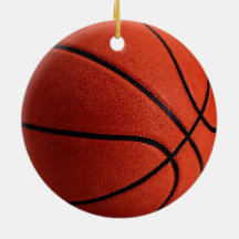 Ornement de Noël branché Hot Basketball