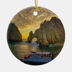 Ornement de Noël Cabo San Lucas avec date