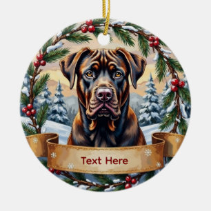 Ornement de Noël Cane Corso