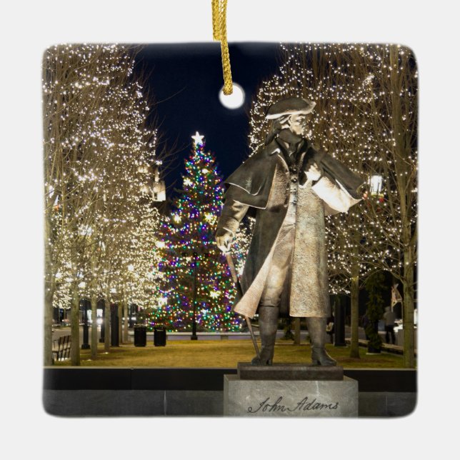 Ornement de Noël/Céramique. Centre Quincy (Devant)