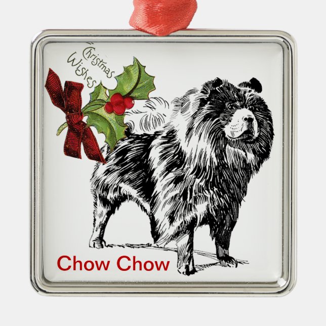 Ornement de Noël Chow Chow (Devant)