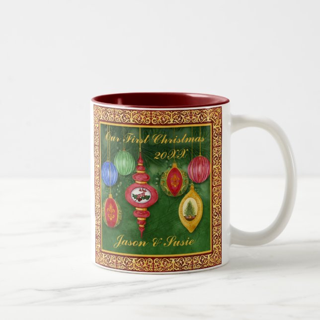 Ornement de Noël classique 1ère Mug de Noël (Droit)