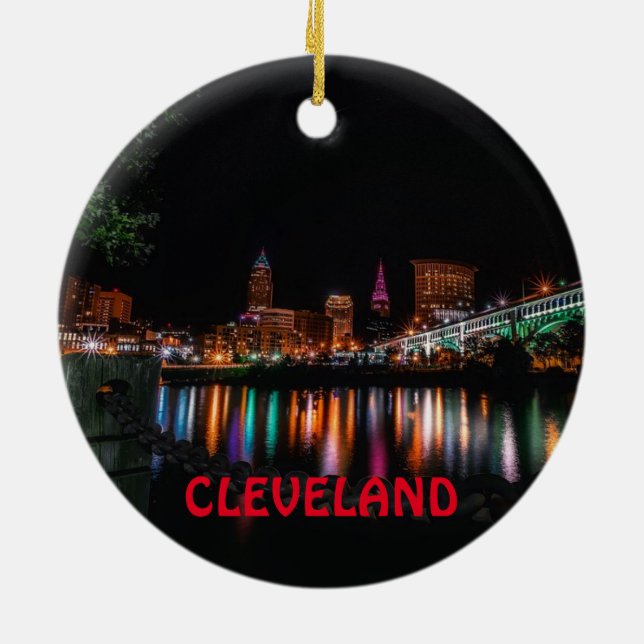 Ornement de Noël Cleveland Pittoresque (Dos)