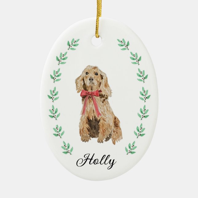 Ornement de Noël Cocker Spaniel (Devant)